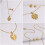 Conjunto Colar E De Monstera Premium 8