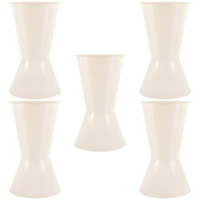 5Ud Bases Para Arreglo Floral Bodas Soporte Plástico Color Blanco