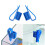 2 Unidades Braçadeira Para Suporte Azul 7