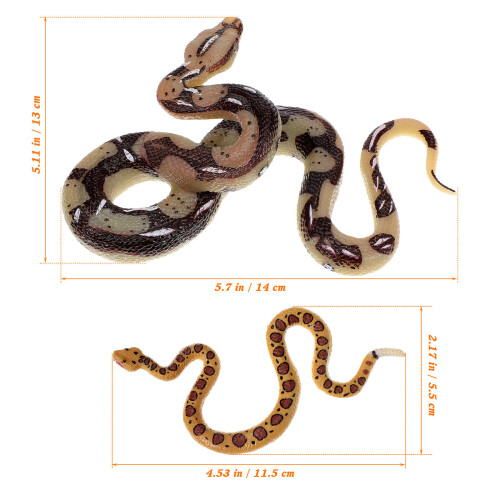 2 Unidades De Cobra Falsa , De Brincadeira 1