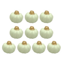 Set Of 10 Resin Pumpkin Shape Name Card Stand Holders For-Green