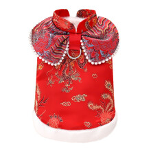 Furry Coat for Small Dog Sweatshirt-Dragon and phoenix p M