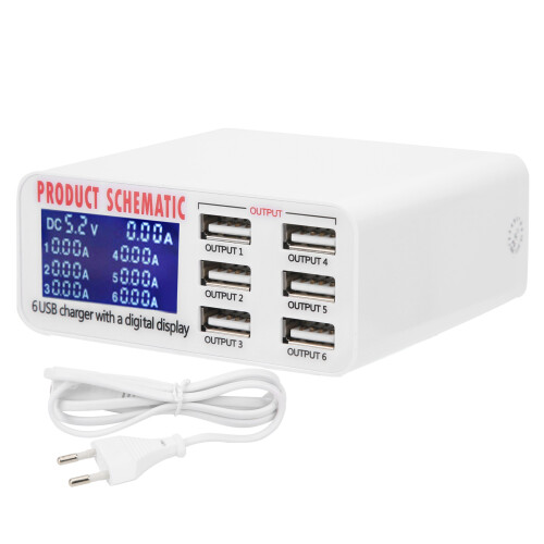 USB-Ladegerät 40W Smart Netzteil 100-240V