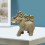 Decorative Elephant Statue Table Collectible Resins-Silver 6