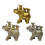 Decorative Elephant Statue Table Collectible Resins-Silver 2