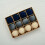 12pcs Elegant Flocking Christmas Tree Baubles-Pure beige 5