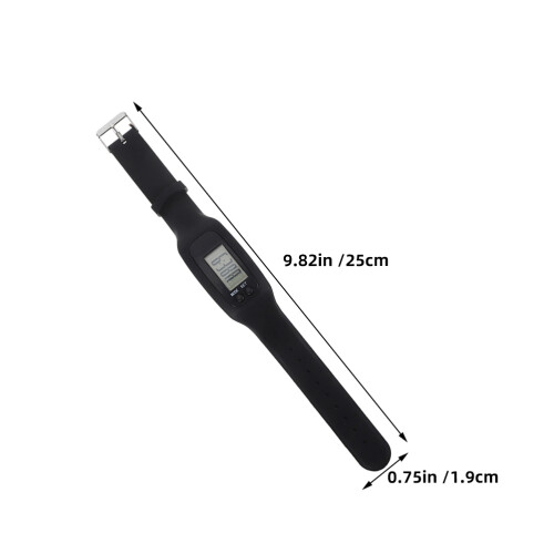 2Pcs Pulseira Preta Monitor De E Exercícios 2