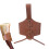 PU Leather Horn Cup Holder for Coffee Shops Adjustable Mug Cover 3