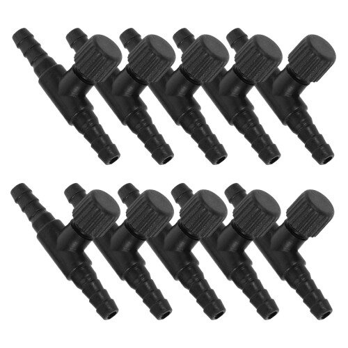 10Pcs T-Form Luftventiler Justerbara För 5 Mm Luftslang