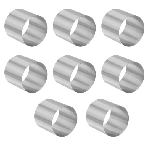 8 Unidades Mini Forma Redonda Para Bolo Mousse Biscoito 2
