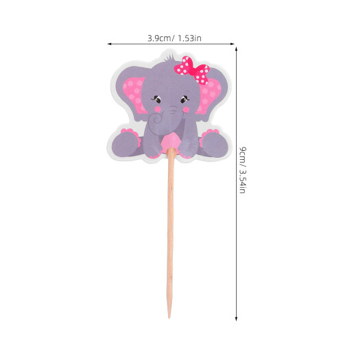 36Pcs Cupcake Toppers Tårtuppsättare För Shower 1