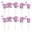 36Pcs Cupcake Toppers Tårtuppsättare För Shower 11