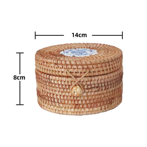 De Armazenamento Rattan Trançado Para 1