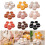 Plush Flower Cushion Pillow Soft And Comfortable-brick red 3