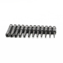 12-teiliges 1/4"-Bithalter-Set 50mm Stahlschrauberbits