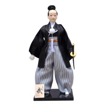 Traditionele Japanse Samurais-poppen met kimono's beeldje in-W70