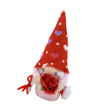 Handgemaakte Valentijnsdag kabouters beeldje zachte-roze meisje