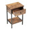 Living And Home Industrial Side Table with Drawer for Living Room 4