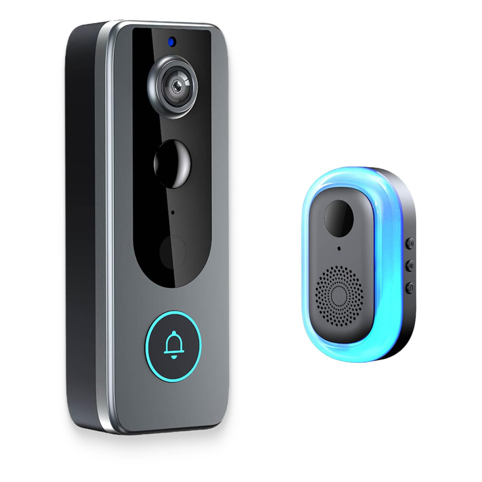 Pro Smart Wifi Doorbell Security Cam With Realtime View Twoway Audio Auto Capture Local Recording In One 9067246208295