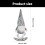 Festival Sequined Skiing Gnomes Plush Dolls Table Decoration for 3