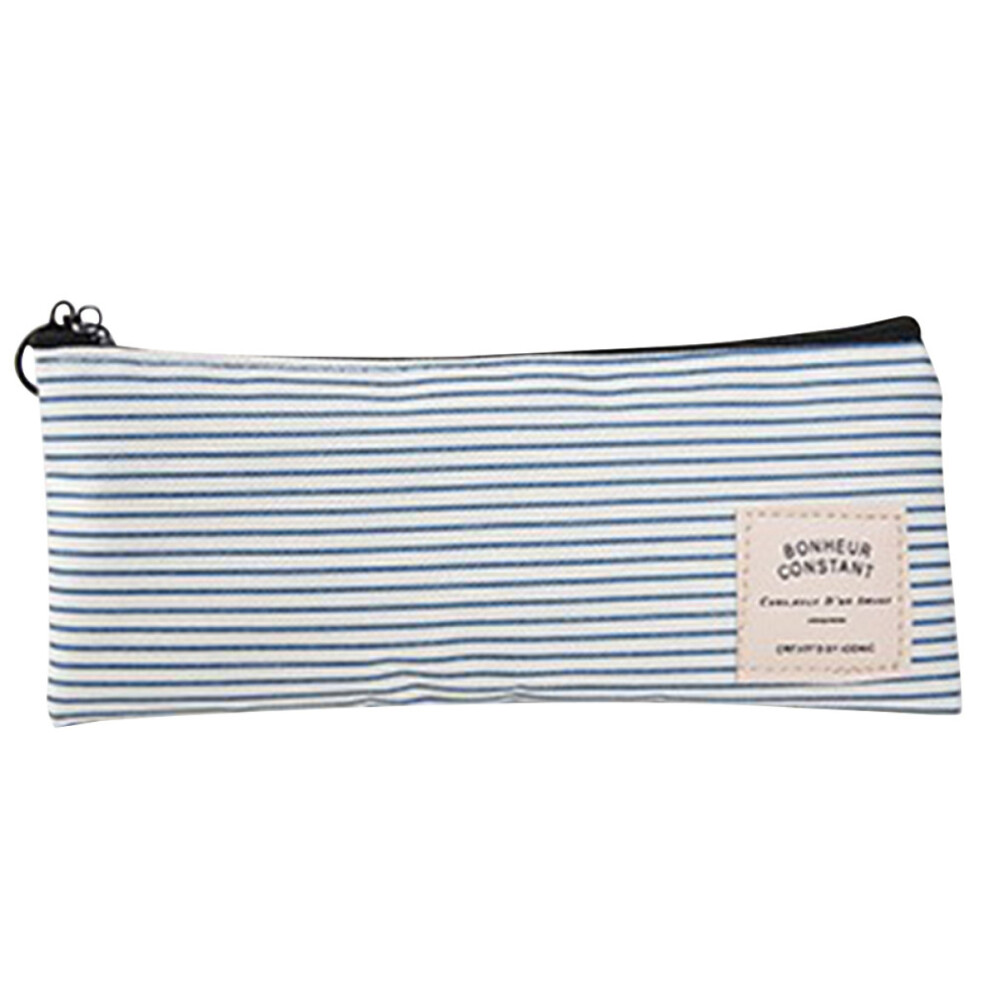Adorable Portable Makeup Bag, Cute Shark Design, Perfect for Cosmetics and Stationery, Canvas Material for Durability