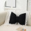 Cute Bows Shape Throw Pillow Breathable Car Backrest-White 7