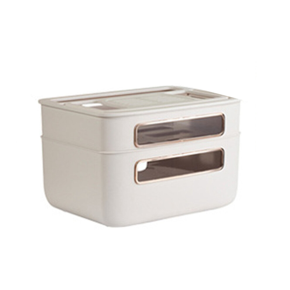 Heat Dissipation Cable Management Case, Desktop Organization Router Storage Box (Decorative Appearance) 9060116102877