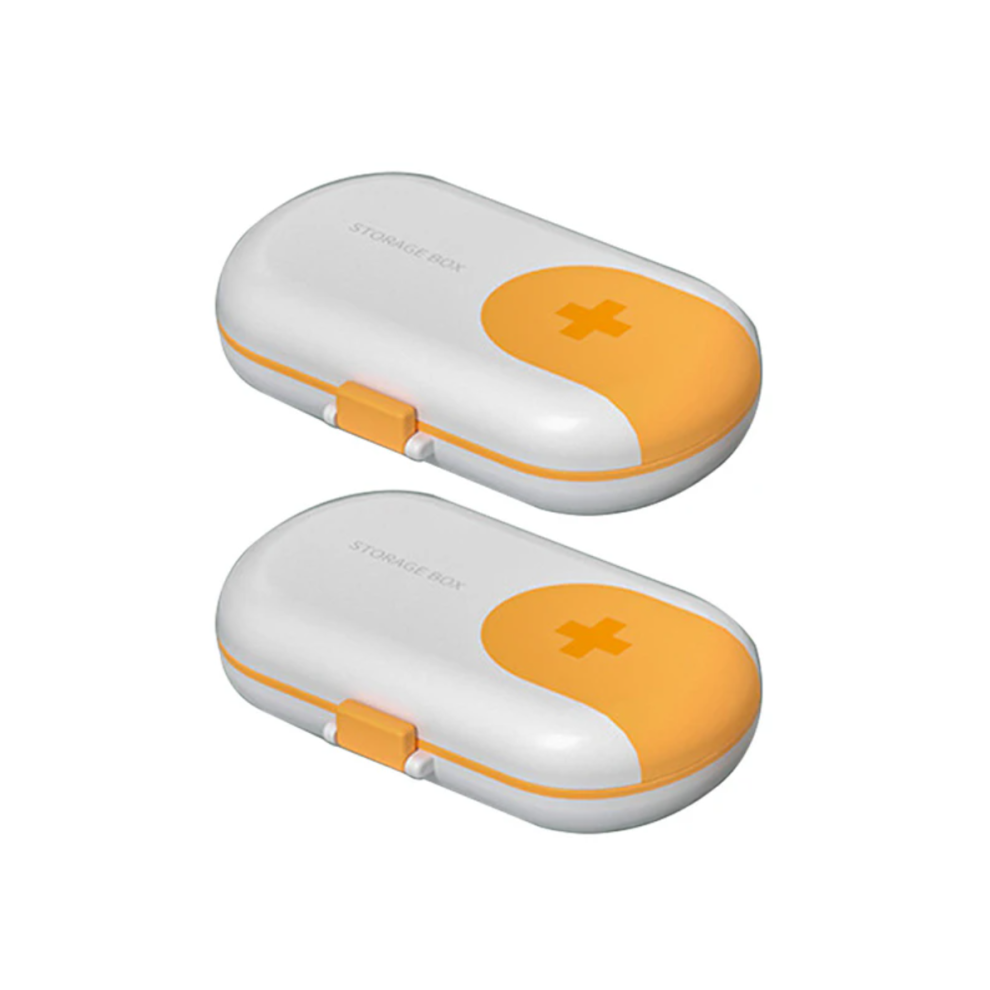 Compact Design Travel Pill Organizer, Portable Pill Container With Food-grade Material For Safe Storage, Multipurpose Storage Ideal Gift For On-the-go