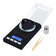 Geavanceerd microgramweegapparaat voor professionals, poederweegschaal met tarrafunctie en verlicht lcd-display, digitale zakweegschaal voor