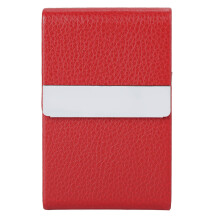 Elegante organizador de tarjetas de visita, fabricado en cuero sintético PU duradero, con gran capacidad para guardar varias tarjetas y de tamaño