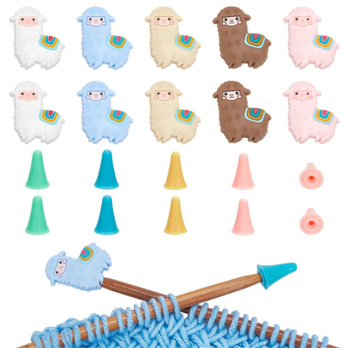 30Pieces Knitting Needle Stoppers Point Protectors Knitting 1