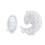 Moon Shape Candle Holder Molds with Base for Making Candlestick 1
