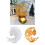 Moon Shape Candle Holder Molds with Base for Making Candlestick 2