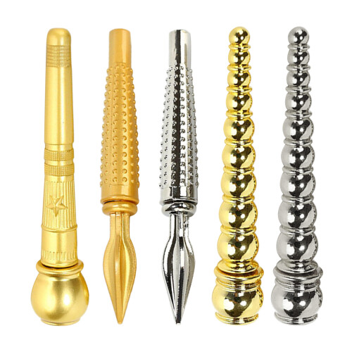 Bolo Tie Replacement End Caps Durablity DIY-Golden round head 2