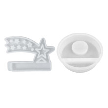Star House Silicone Molds Candle Holder Mould Home-5