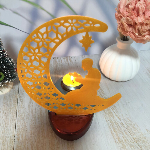 Moon Shape Candlestick Molds for DIY CraftCandle Holder Tealight 1