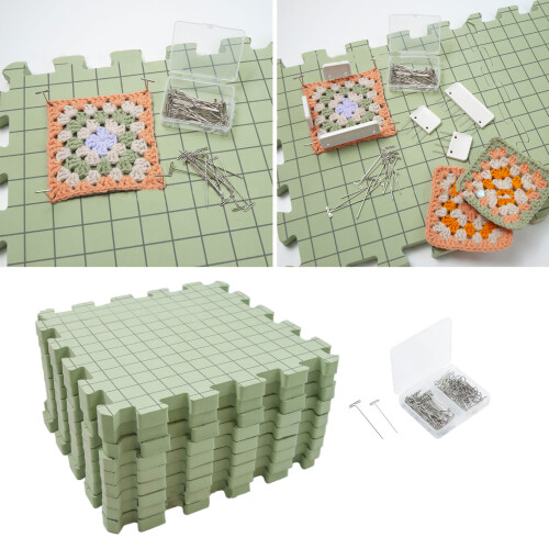 Thick Grids Board EVA Blocking Mats Crochet Blocking Mats for 1