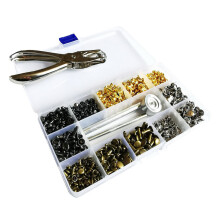 180Sets Leather Rivets Set, 4 Color 6mm/8mm/12.0mm Leather