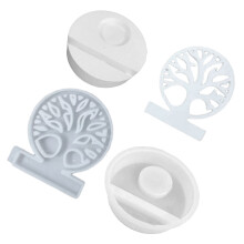 Love House Candle Holder Decorations Molds DIY Cements Gypsum-3