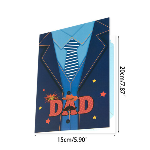 Delicate Father Celebration Card Handmade 3D Greeting Card 2