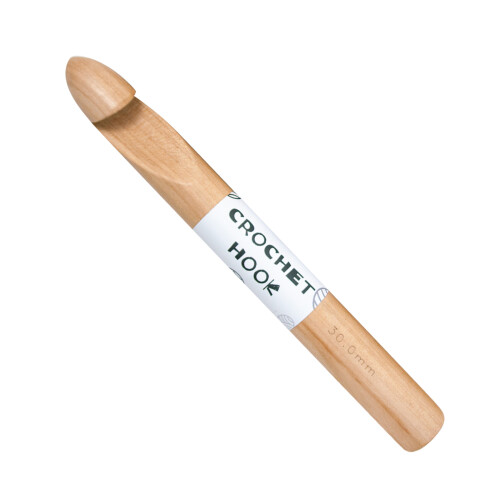 Beech Wood Crochet Hook for Beginner, 30mm 35mm Thick-30mm
