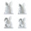 Heart Rabbit Molds Easter Rabbit Silicone Mould Handmade-C 2