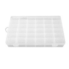 Veelzijdige opbergdoos voor kleine spullen, transparante plastic opbergdoos voor sieraden en knutselspullen, verstelbare rasterorganizer met