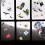 2pcs/set Scary Halloween Decorations Reusable Window Stickers Double 2