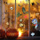 2pcs/set Scary Halloween Decorations Reusable Window Stickers Double 3