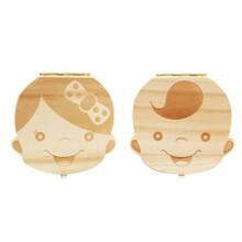 Contenedor del Hada de los Dientes, Caja de madera para guardar recuerdos de dientes de bebé, Colección personalizada de dientes Fácil