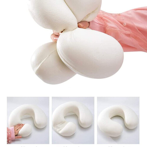 Μαξιλάρι ταξιδιού με αφρό μνήμης, ελαφρύ και φορητό με ρυθμιζόμενη στήριξη, 2