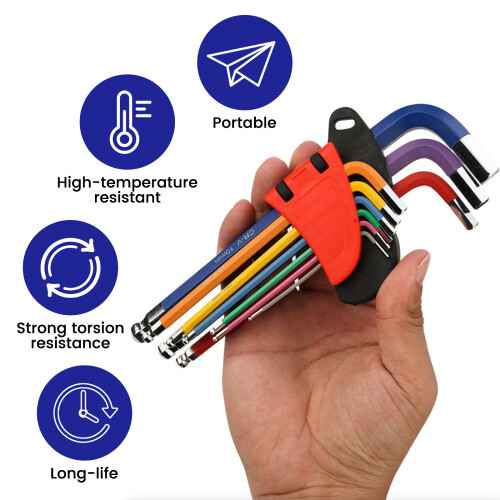 Compact Angled Wrench Kit Multipurpose-Extended Allen wrench 1
