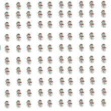 100 Stück klare Weihnachts-Schneemann-Perlen für-B