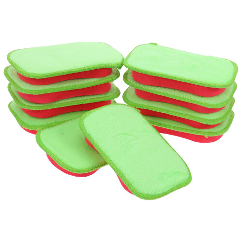 10Pièces Petits Effaceurs Rouge Avec Tissu Lavable